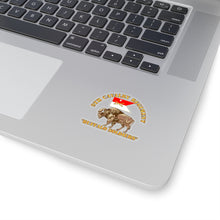Load image into Gallery viewer, Kiss-Cut Stickers - Army - 9th Cavalry Regiment - Buffalo Soldiers w 9th Cav Guidon