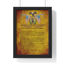 Load image into Gallery viewer, Premium Framed Vertical Poster - Emancipation Proclamation - January 1, 1863