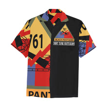 Load image into Gallery viewer, AOP Shirt - Army - 761st Tank Battalion SSI w Name Tape Men's All Over Print Hawaiian Shirt With Chest Pocket(ModelT58)