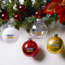 Load image into Gallery viewer, Custom Christmas Ornaments Plastic Ball Decorations Set of 4