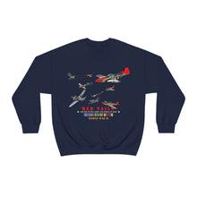 Load image into Gallery viewer, Unisex Heavy Blend Crewneck Sweatshirt - Army - AAC - 332nd Fighter Group - Red Tails - At War