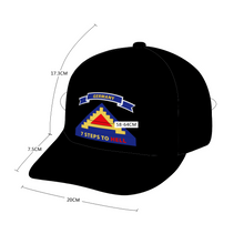 Load image into Gallery viewer, 7th US Army - 7 Steps to Hell with Germany Tab AOP - Unisex Adjustable Curved Bill Baseball Hat