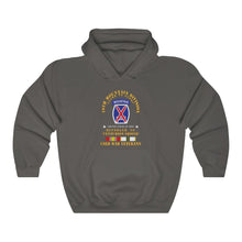 Load image into Gallery viewer, Unisex Heavy Blend Hooded Sweatshirt - Army - 10th Mountain Division - Climb to Glory - REFORGER 90, CENTURION Shield - Cold X 300