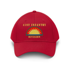 Load image into Gallery viewer, Army - 41st Infantry Division X 300 - Hat - Unisex Twill Hat - Direct to Garment (DTG) Printed
