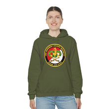 Load image into Gallery viewer, Unisex Heavy Blend Hooded Sweatshirt - Army - 3rd Armored Cavalry Regiment DUI - Red White - Blood and Steel