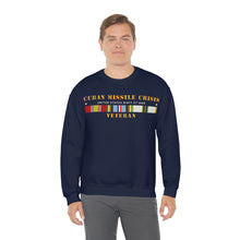 Load image into Gallery viewer, Unisex Heavy Blend Crewneck Sweatshirt - Navy - Cuban Missile Crisis w AFEM COLD SVC