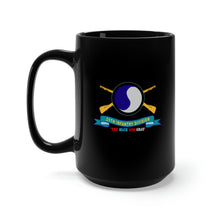 Load image into Gallery viewer, Black Mug 15oz - 29th Infantry Division - SSI - The Blue and Gray w Br - Ribbon X 300