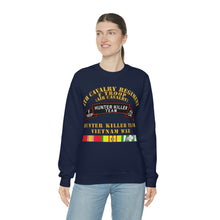 Load image into Gallery viewer, Unisex Heavy Blend Crewneck Sweatshirt - Army - F Troop, 4th Cavalry, Hunter Killer Team, Vietnam War with Vietnam Service Ribbons
