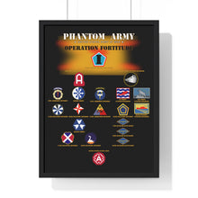 Load image into Gallery viewer, Premium Framed Vertical Poster - Phantom Army (Ghost Army) - Operation Fortitude - World War II