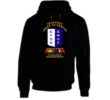 Load image into Gallery viewer, Army - US Army Peace Keeping, Operation Joint Guardian, Kosovo, with Kosovo Service Ribbons - T Shirt, Premium and Hoodie