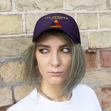 Load image into Gallery viewer, Unisex Twill Hat - 1st Armored Division - Shoulder Sleeve Insignia (SSI) without Text - Direct to Garment (DTG) Printed