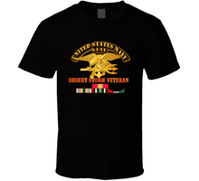 Load image into Gallery viewer, Navy - SEAL - Desert Storm Veteran T Shirt