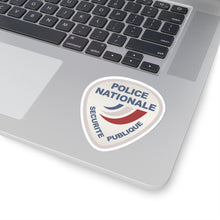 Load image into Gallery viewer, Kiss-Cut Stickers - Police Nationale France Police Patch Blanc