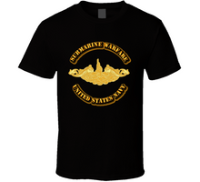 Load image into Gallery viewer, Navy - Submarine Badge - Gold - T-Shirts - Classic