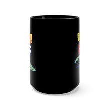 Load image into Gallery viewer, Black Mug 15oz - Cuba - Cuba with Palm and Map Green X 300