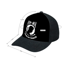 Load image into Gallery viewer, POW - MIA - Hat - Adult Denim Black Baseball Hat