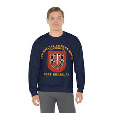 Load image into Gallery viewer, Unisex Heavy Blend Crewneck Sweatshirt - Army - 7th Special Forces Group W Flash - Fbnc