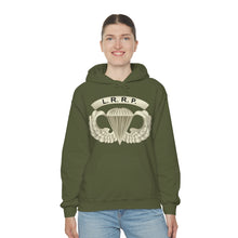 Load image into Gallery viewer, Unisex Heavy Blend Hooded Sweatshirt - Army - LRRP - Basic Airborne Badge w LRRP Tab X 300