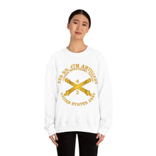 Load image into Gallery viewer, Unisex Heavy Blend Crewneck Sweatshirt - Army - 2nd Bn 4th Field Artillery Regt - 105mm w Arty Br
