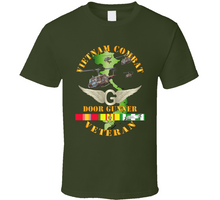 Load image into Gallery viewer, Army - Vietnam Combat Veteran Door Gunner - Air Assault with Vietnam Service Ribbons T-shirt, Premium, Hoodie