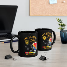 Load image into Gallery viewer, Black mug 11oz - Army - 1st Cavalry (Air Cav) - 1st Field Force w SVC