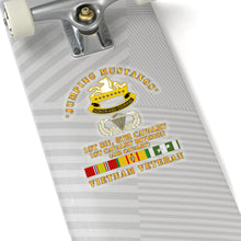 Load image into Gallery viewer, Kiss-Cut Stickers - Army - Jumping Mustangs w DUI - ABN Basic - 1st Bn 8th Cav w VN
