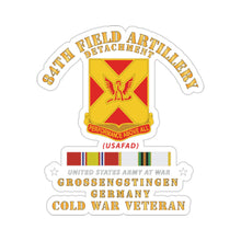 Load image into Gallery viewer, Kiss-Cut Stickers - 84th Field Artillery Det - Grossengstingien - GE w COLD SVC