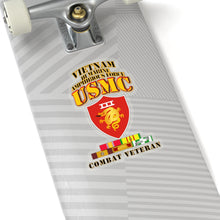 Load image into Gallery viewer, Kiss-Cut Stickers - USMC - III MAF - Combat Vet w VN SVC Medals