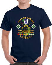 Load image into Gallery viewer, Army - Vietnam Combat Veteran W 1st Bn - 50th Inf - 3rd Bde 4th Inf Div 1968 W Vn Svc Classic T Shirt