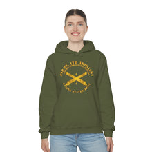 Load image into Gallery viewer, Unisex Heavy Blend™ Hooded Sweatshirt - Army - 2nd Bn 4th Field Artillery Regt - 105mm w Arty Br