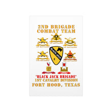 Load image into Gallery viewer, Premium Matte vertical posters - Army - 2nd BCT, 1st Cav Division - BlackJack - All Sub Units w Ribbon X 300