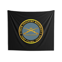 Load image into Gallery viewer, Indoor Wall Tapestries - Army - 39th Infantry Regiment - Buffalo Soldiers - Fort Clark, TX w Inf Branch