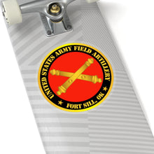 Load image into Gallery viewer, Kiss-Cut Stickers - Army - US Army Field Artillery Ft Sill Ok w Branch