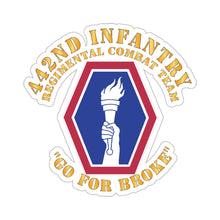 Load image into Gallery viewer, Kiss-Cut Stickers - Army - 442nd Infantry Regimental Combat Team X 300