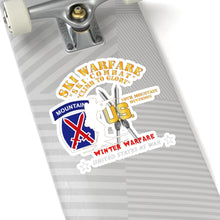 Load image into Gallery viewer, Kiss-Cut Stickers - Army - 10th Mountain Division - Ski Warfare - Ski Combat - Winter Warfare X 300