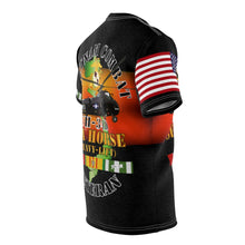 Load image into Gallery viewer, Unisex AOP Tee - USMC - Vietnam Combat Veteran - UH-34D Sea Horse with Vietnam Service Ribbon