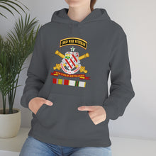 Load image into Gallery viewer, Unisex Heavy Blend Hooded Sweatshirt - Army - 8th Field Artillery w Br - Ribbon COLD WAR Vet Tab