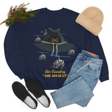 Load image into Gallery viewer, Unisex Heavy Blend Crewneck Sweatshirt - Army - Cavalry Hat - Air Assault w Branch w Slicks
