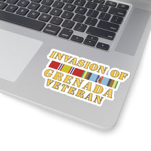 Load image into Gallery viewer, Kiss-Cut Stickers - Army - Grenada Invasion Veteran w EXP SVC