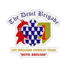 Load image into Gallery viewer, Kiss-Cut Stickers - Army - 1st BDE Combat Tm - Devils Brigade - 1st Infantry Div