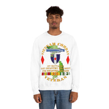 Load image into Gallery viewer, Unisex Heavy Blend Crewneck Sweatshirt - Army - Vietnam Combat Vet - 1st Bn 61st Infantry - 5th Inf Div Ssi