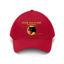 Load image into Gallery viewer, Unisex Twill Hat - 66th Infantry Div - Black Panther - Hat - Direct to Garment (DTG) - Printed