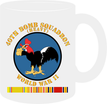 Load image into Gallery viewer, Army Air Corps - 40th Bomb Squadron - World War II with Pacific Service Ribbons - Mug