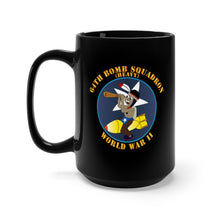 Load image into Gallery viewer, Black Coffee Mug 15oz - AAC - 64th Bomb Squadron - WWII X 300