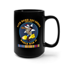Load image into Gallery viewer, Black Coffee Mug 15oz - AAC - 64th Bomb Squadron - WWII w PAC SVC X 300