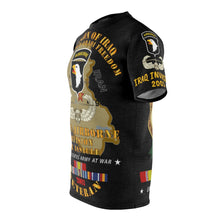 Load image into Gallery viewer, AOP - Army - 101st Airborne Division - Iraq Invasion 2003 - Operation Iraqi Freedom with Iraq War Service Ribbons Front/Back/L/R Sleeve