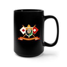 Load image into Gallery viewer, Black Coffee Mug 15oz - Army - 112th Signal Battalion w Signal Branch - Flash w Br - Ribbon X 300
