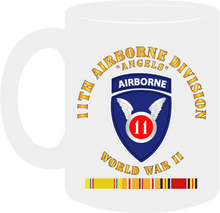Load image into Gallery viewer, Army - 11th Airborne Division - World War II with Pacific Serivce Ribbons - Mug