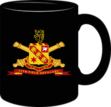 Load image into Gallery viewer, Army - 11th Field Artillery with Branch - Ribbon - Mug