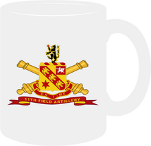 Load image into Gallery viewer, Army - 11th Field Artillery with Branch - Ribbon - Mug